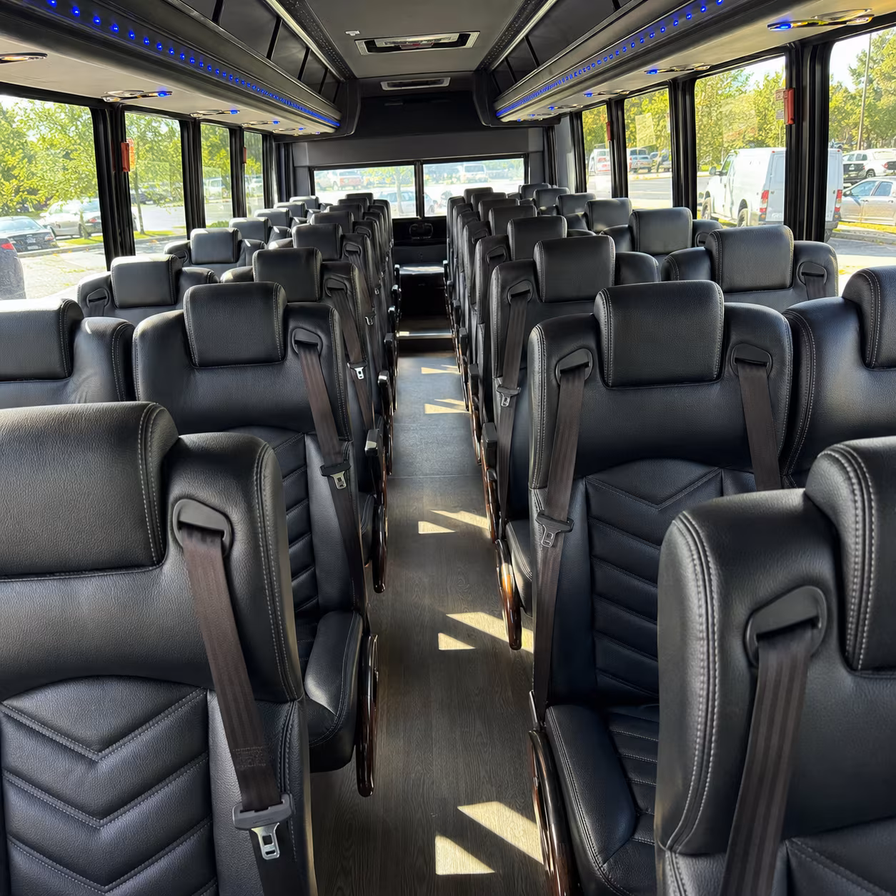 st petersburg 25 passenger minibus inside