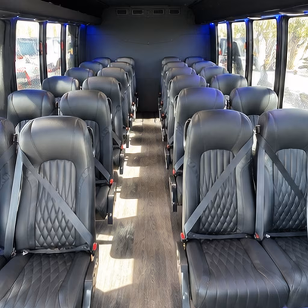 st petersburg 28 passenger minibus inside