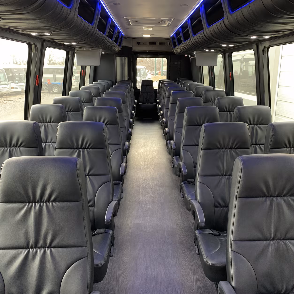 st petersburg 30 passenger minibus interior