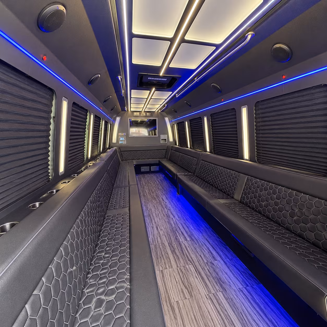 st petersburg 30 passenger party bus interior