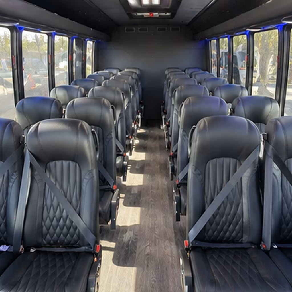st petersburg 35 passenger minibus inside