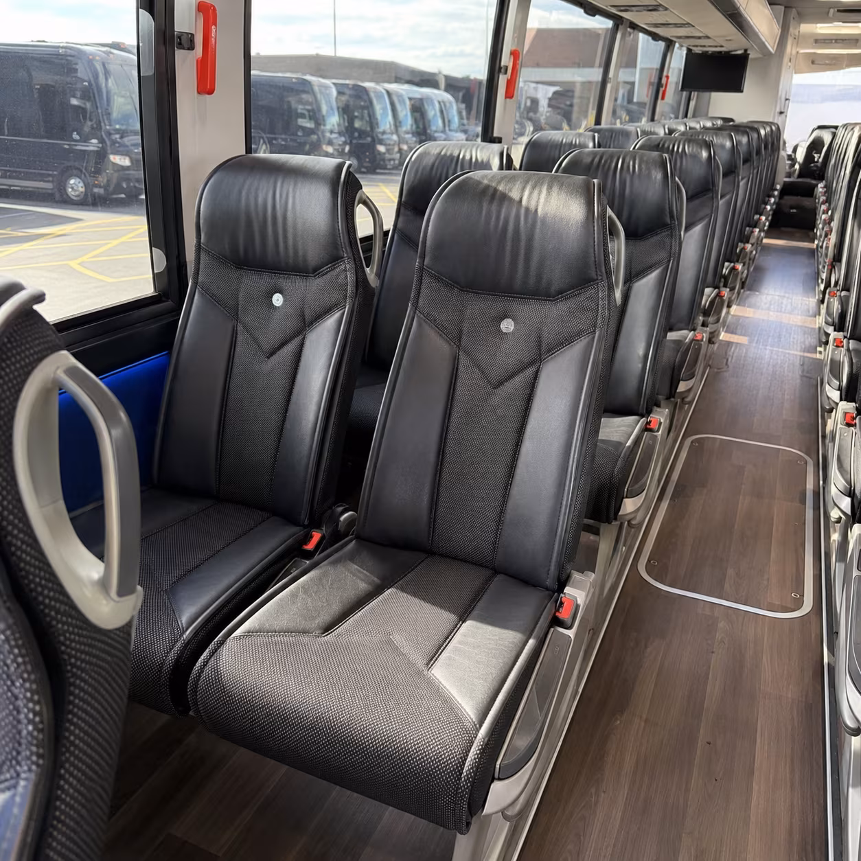 st petersburg 40 passenger charter bus interior
