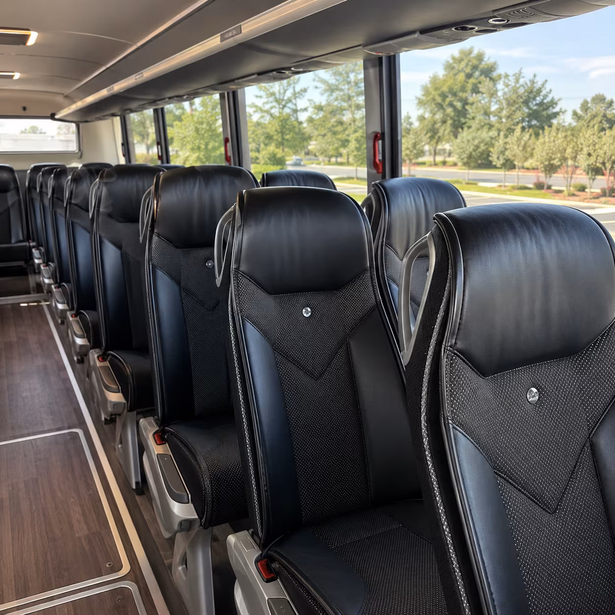 st petersburg 45 passenger charter bus interior