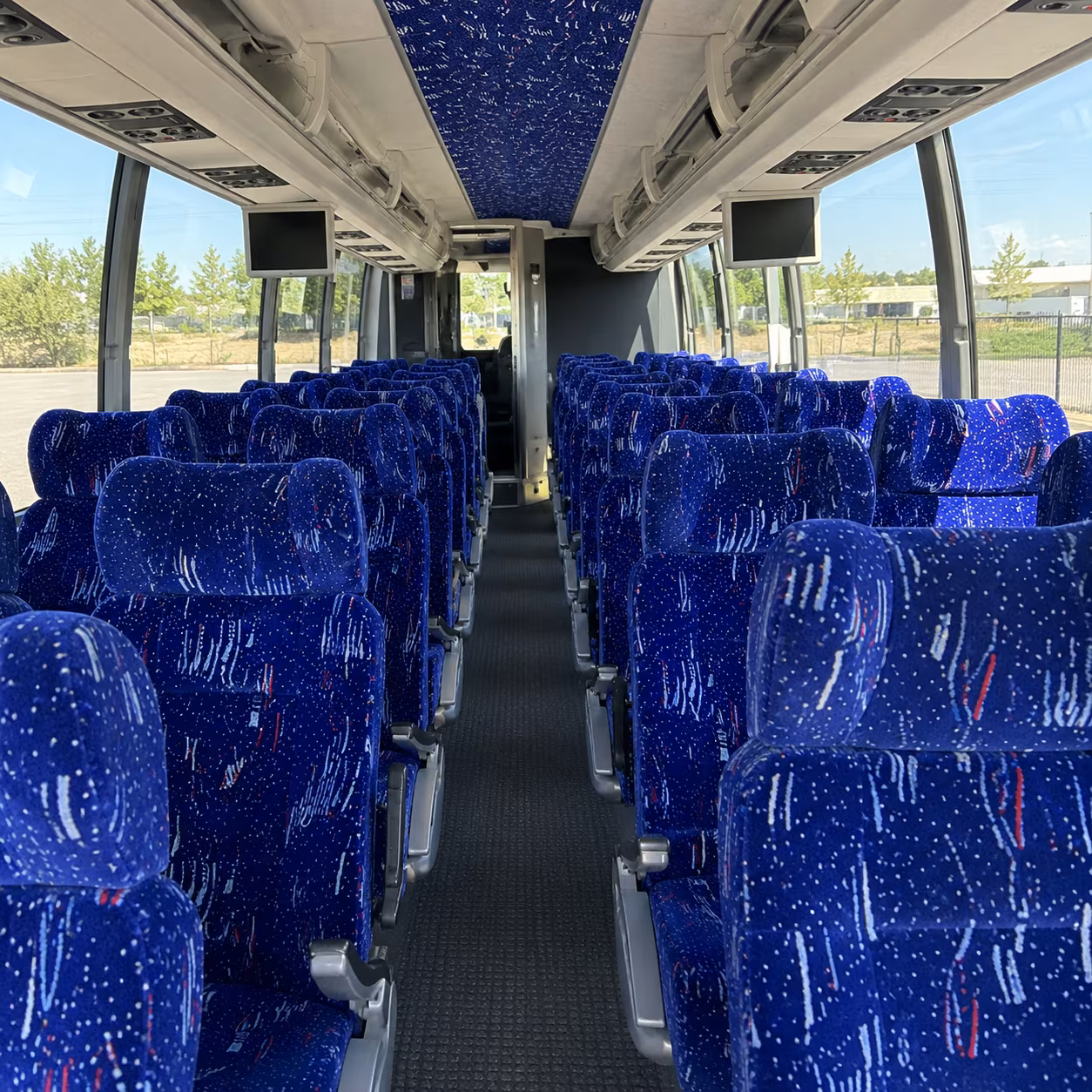 st petersburg 54 passenger charter bus interior