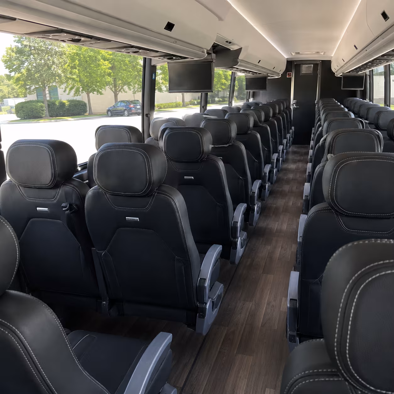 st petersburg 56 passenger charter bus interior