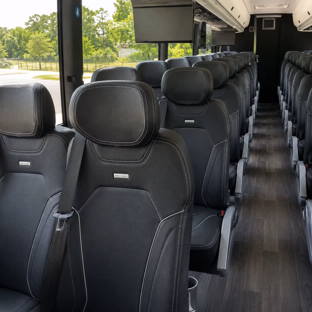 st petersburg charter bus interior