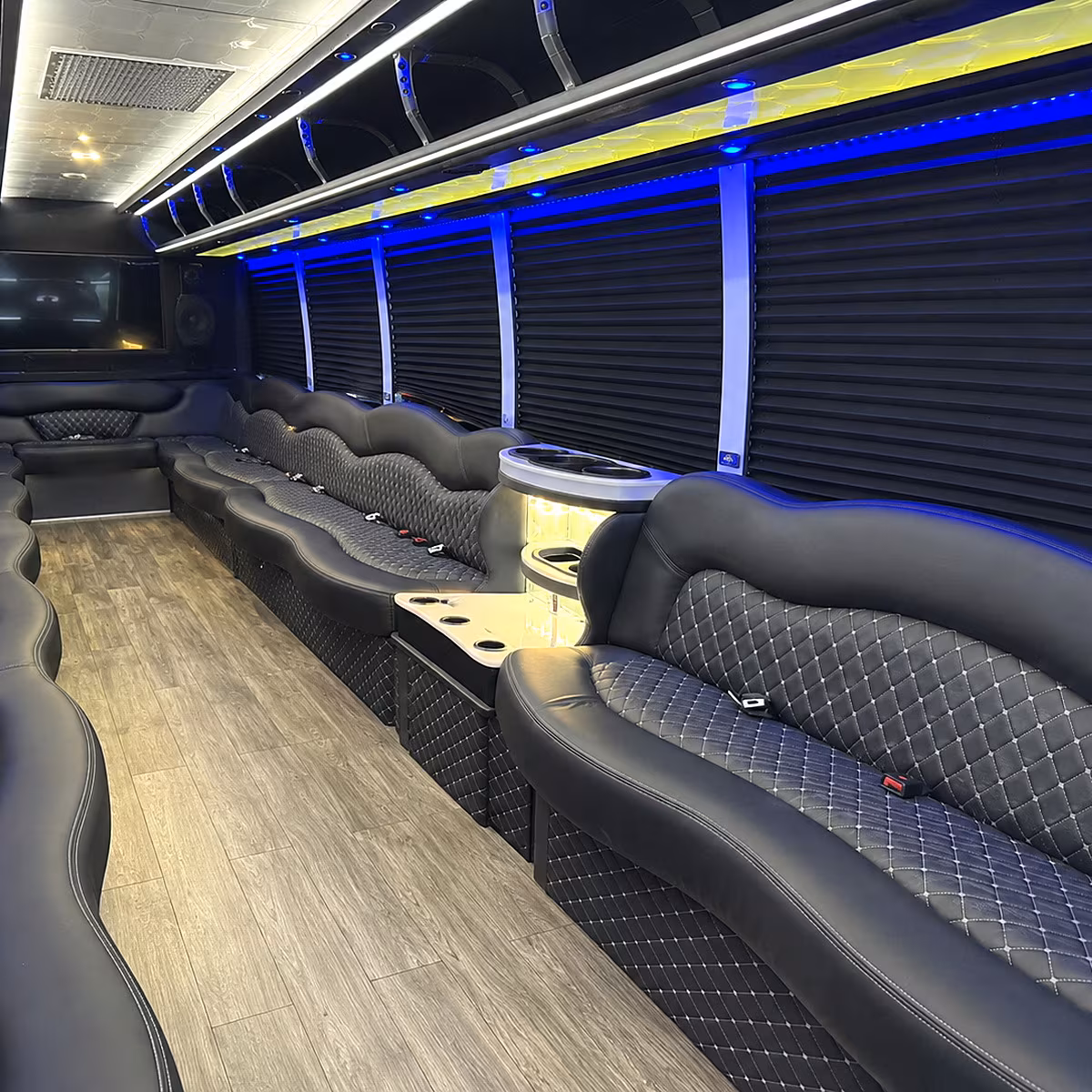 st petersburg party bus inside