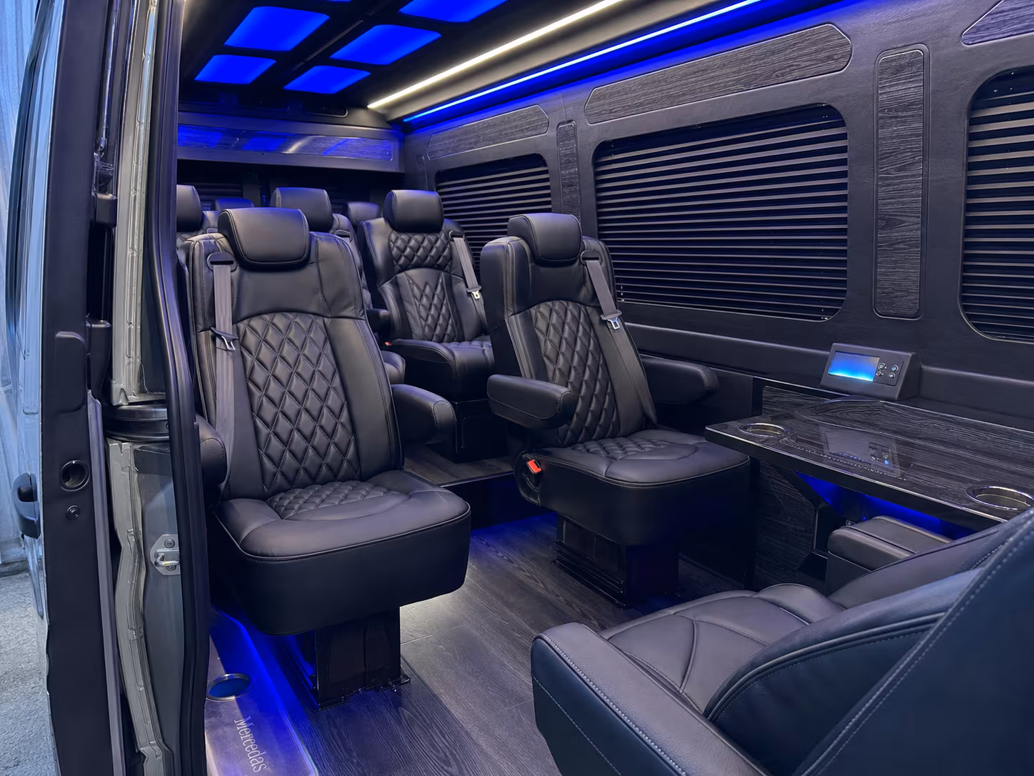 st petersburg sprinter van with driver inside