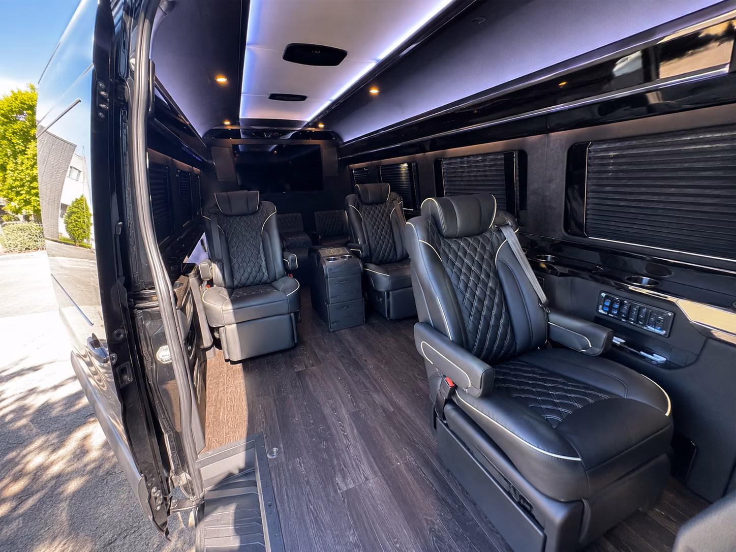 st petersburg sprinter van with driver interior